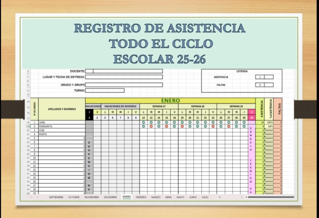 Tabla de Excel